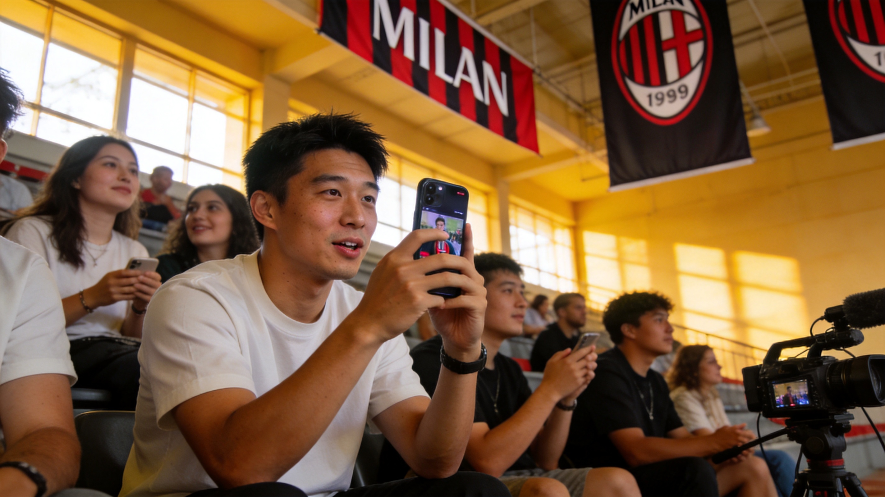 MILAN直播界面展示实时比分、控球率和球员数据画面